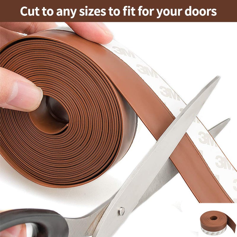 Generic - Weather Stripping Door Seal Strip Brown 5meter - Image 1