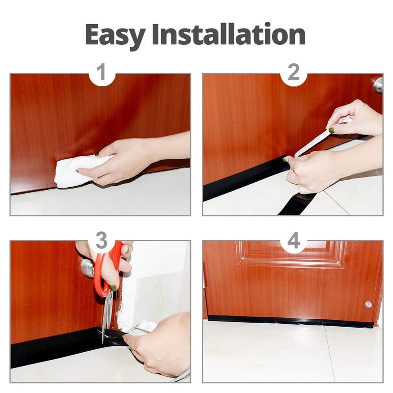Weather Stripping Door Seal Strip Black 5meter  - Image 5