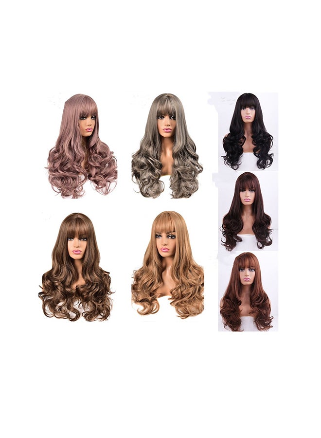 وصلات شعر مستعارة لرأس كامل بني 135سم - Image 3