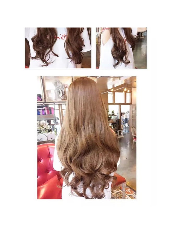 Fake Curly Hair Brown 135cm - Image 3