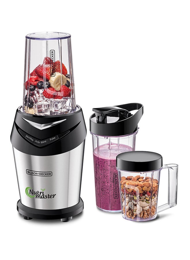 BLACK+DECKER - Blender And Smoothie Maker With 3 Jars 700.0 ml 600.0 W NE600-B5 Silver/Black - Image 1