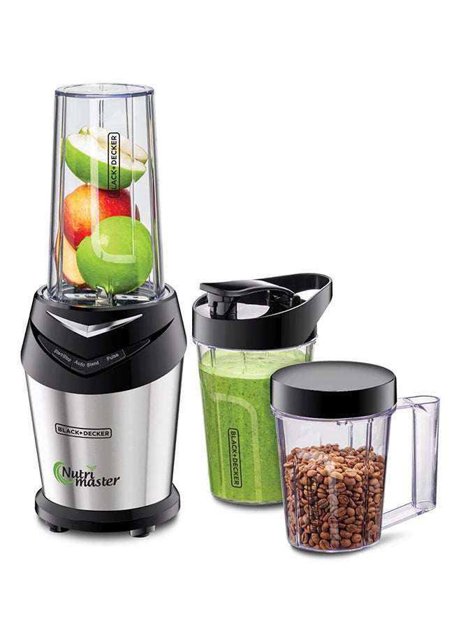 BLACK+DECKER - Blender And Smoothie Maker With 3 Jars 700.0 ml 600.0 W NE600-B5 Silver/Black - Image 1