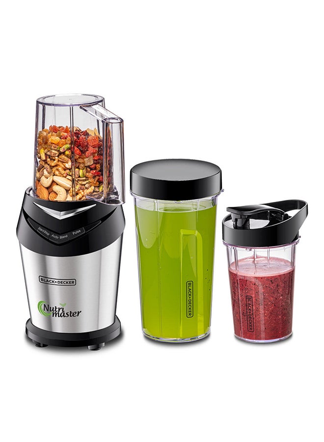 BLACK+DECKER - Blender And Smoothie Maker With 3 Jars 700.0 ml 600.0 W NE600-B5 Silver/Black - Image 1