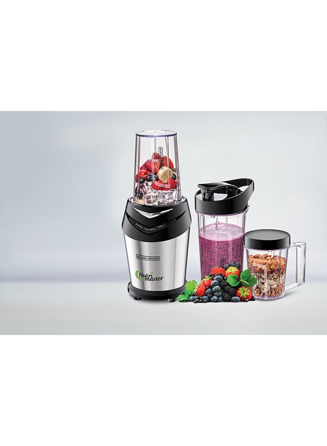 BLACK+DECKER - Blender And Smoothie Maker With 3 Jars 700.0 ml 600.0 W NE600-B5 Silver/Black - Image 1