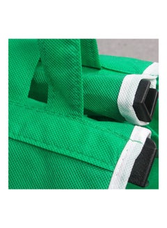Generic Reusable Folding Tote Shopping Bag with Handle Green 30cm  - Image 2