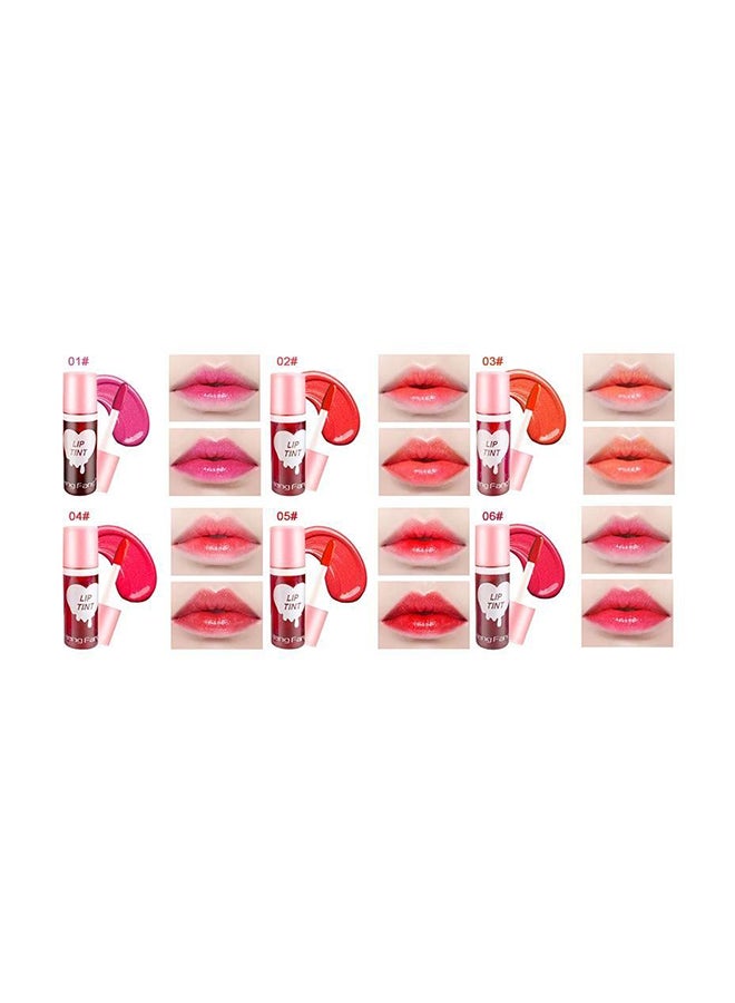 Heng Fang Pack Of 6 Lip Tint With 2 Aishali Aloe Vera Gloss Red/Pink/Orange  - Image 2