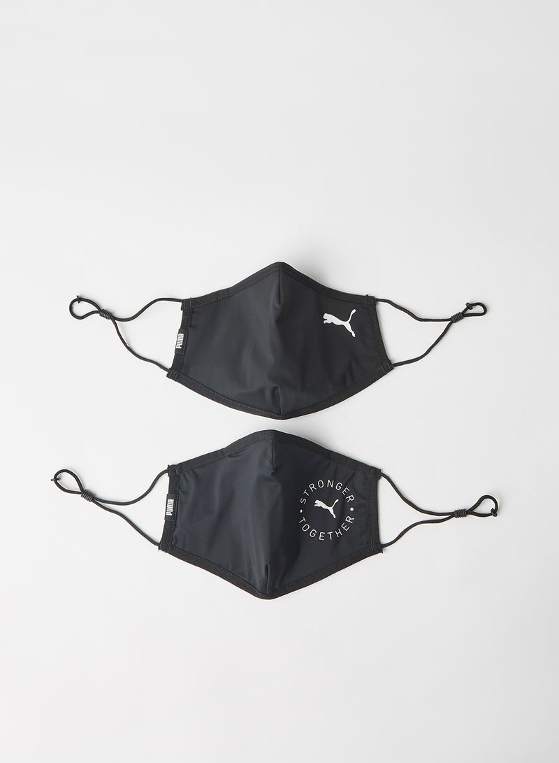 PUMA - 2-Piece Of Face Mask Black - Image 1