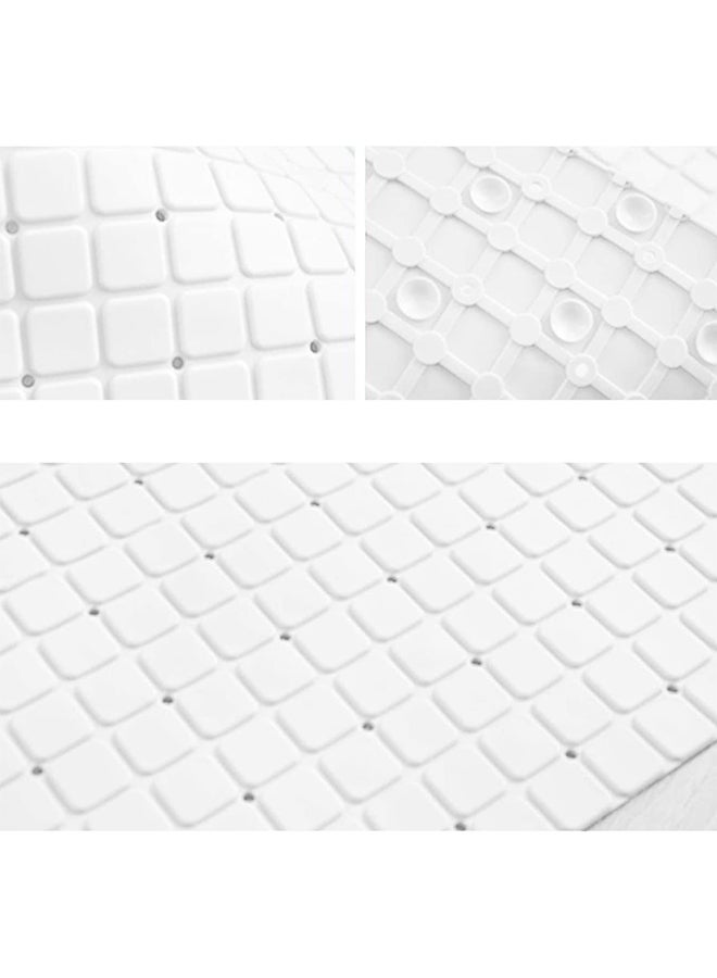 Bathlux - Non-Slip Bath Mat White 35 x 78cm - Image 1