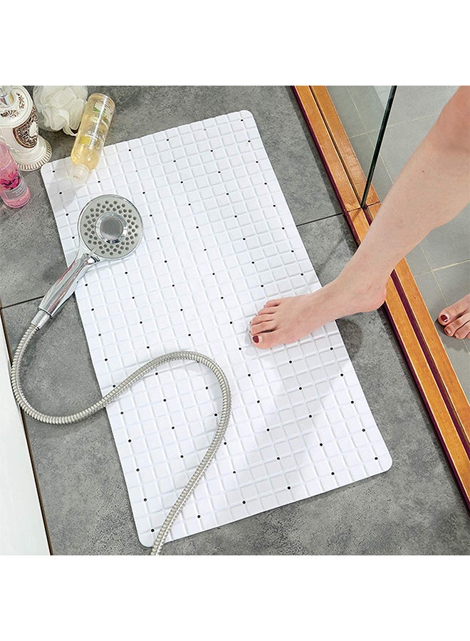 Bathlux - Non-Slip Bath Mat White 35 x 78cm - Image 1