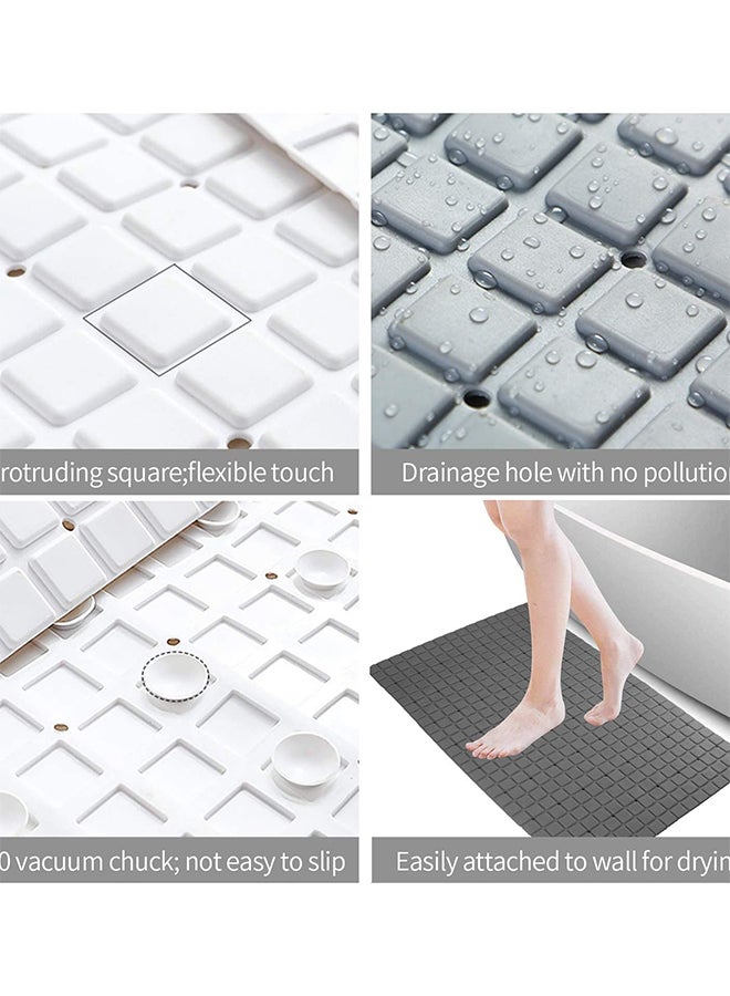 Bathlux Non-Slip Bath Mat Grey 35 x 78cm  - Image 4