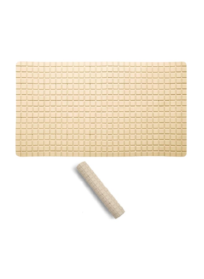 Bathlux - Non-Slip Bath Mat Beige 35 x 78cm - Image 1