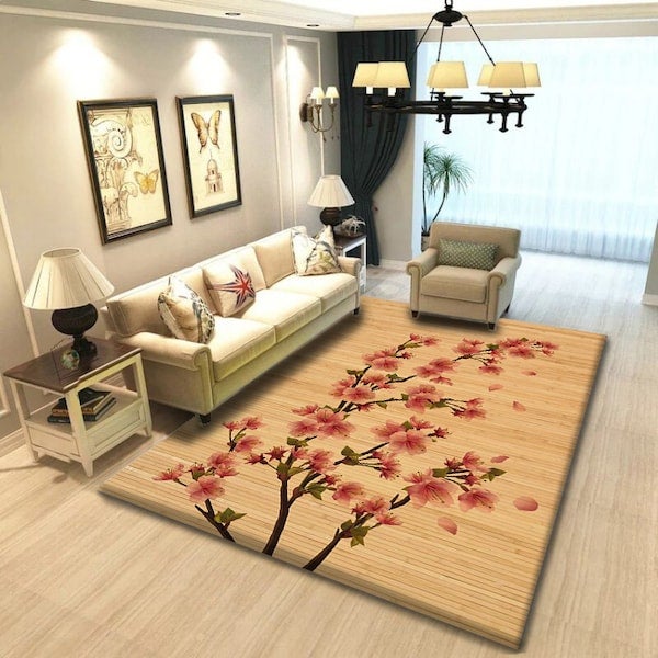 3D Floral Beautiful Wear-resistant Living Room Rug multicolour 40*60(W*L)cmcm - Image 2