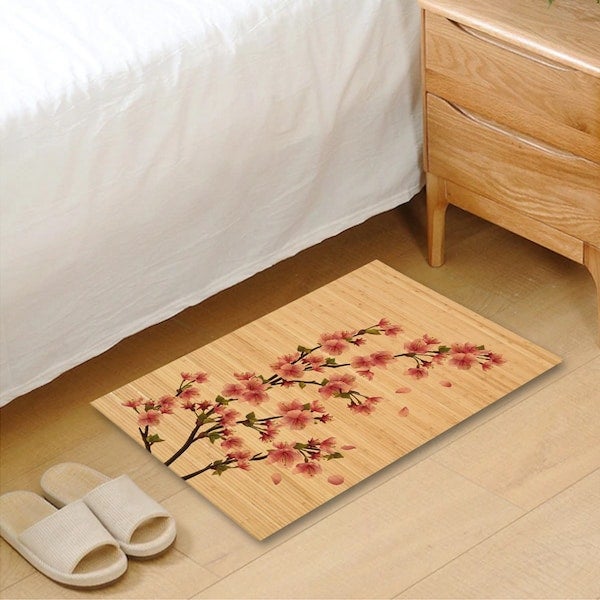 3D Floral Beautiful Wear-resistant Living Room Rug multicolour 40*60(W*L)cmcm - Image 3