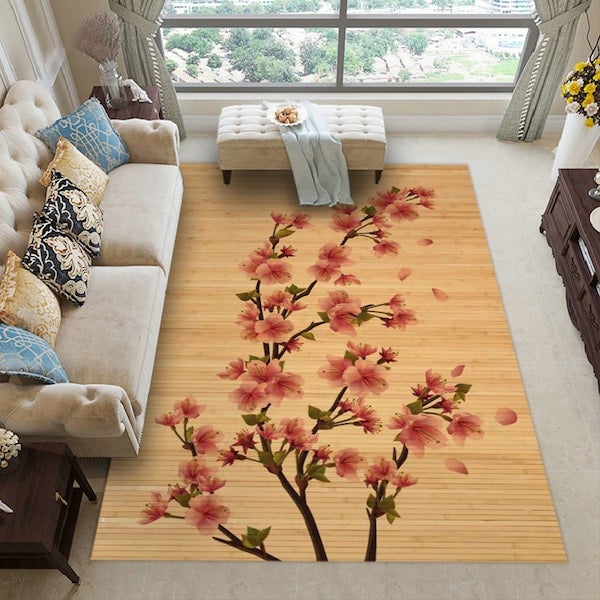 3D Floral Beautiful Wear-resistant Living Room Rug multicolour 40*60(W*L)cmcm - Image 5