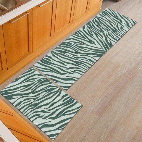 Super Soft Zebra Pattern Anti-Slip Rectangle Floor Mat multicolour 40*60(W*L)cmcm