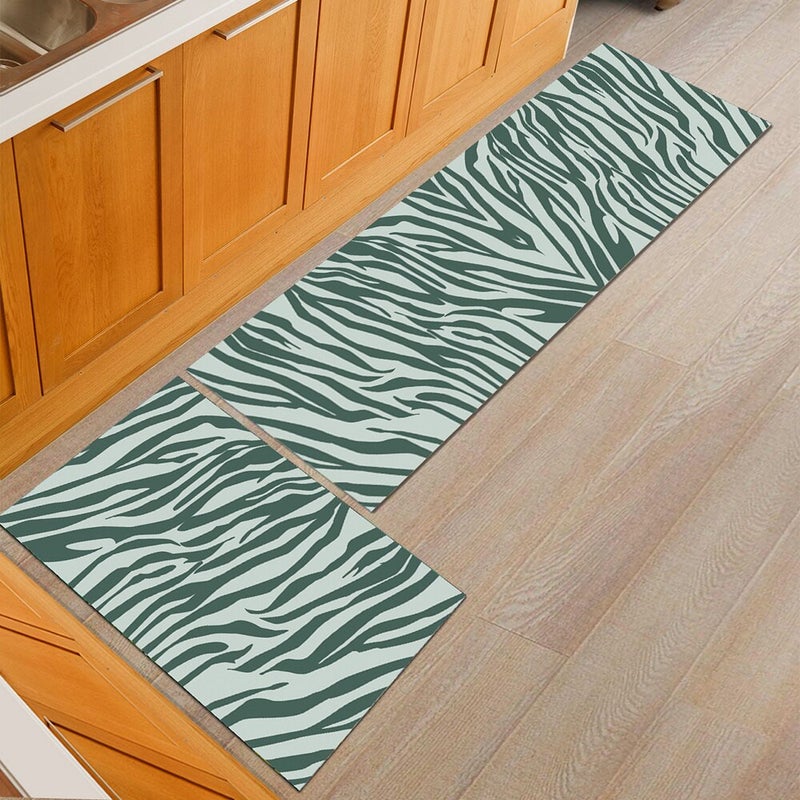 Generic - Super Soft Zebra Pattern Anti-Slip Rectangle Floor Mat multicolour 40*60(W*L)cmcm - Image 1