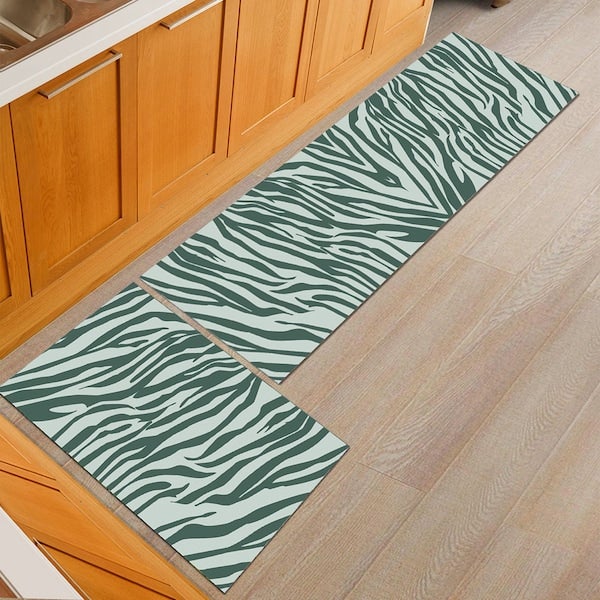 Generic - Super Soft Zebra Pattern Anti-Slip Rectangle Floor Mat multicolour 40*60(W*L)cmcm - Image 1