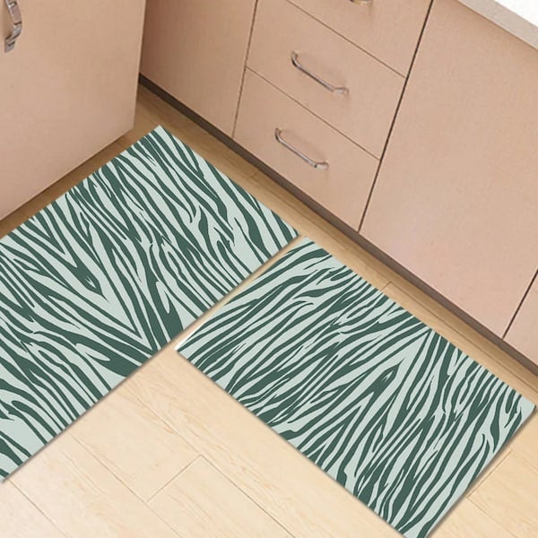 Generic - Super Soft Zebra Pattern Anti-Slip Rectangle Floor Mat multicolour 40*60(W*L)cmcm - Image 1