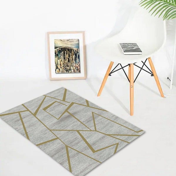 1 Piece Bedroom Rug Grey 50*80(W*L)cmcm - Image 2
