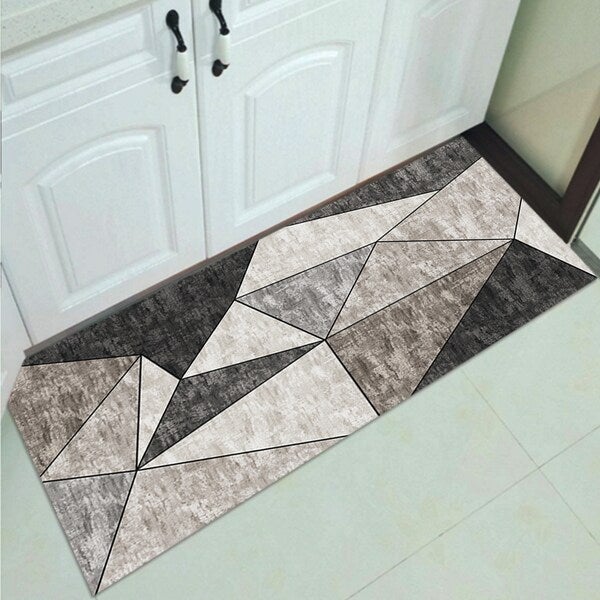 1 Piece Kitchen Rug Geometric Pattern Absorbent Anti-Slip Carpet multicolour 40*60(W*L)cmcm - Image 4