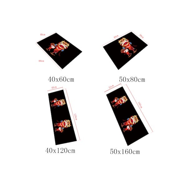 1 Piece Kitchen Rug Chinese Style Absorbent Comfortable Carpet multicolour 50*160(W*L)cmcm - Image 5