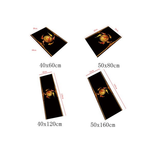 1 Piece Kitchen Rug Fish Pattern Absorbent Anti-Slip Carpet multicolour 50*160(W*L)cmcm - Image 5