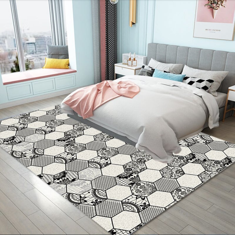 1 Piece Living Room Rug Color Block Anti-Slip Fashion Carpet multicolour 50*80(W*L)cmcm  - Image 1
