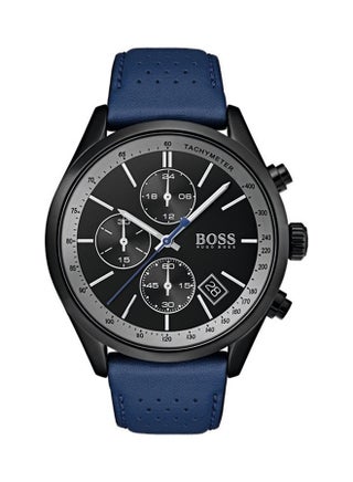 Men's Leather Analog Wrist Watch - v1610009189/N41934693A_1