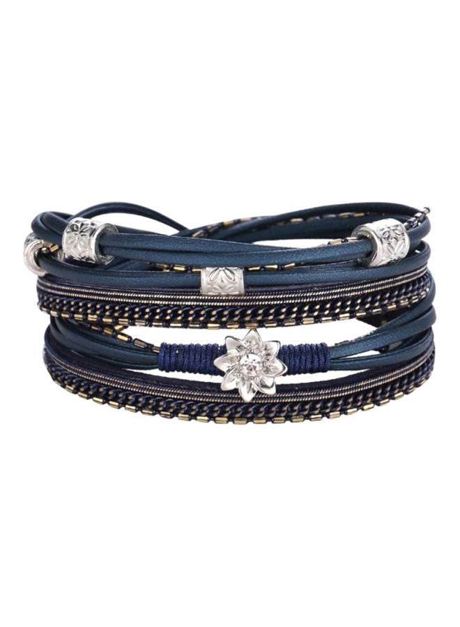 Sharpdo PU Leather Multi-Layer Wrap Magnet Bracelet - Image 1