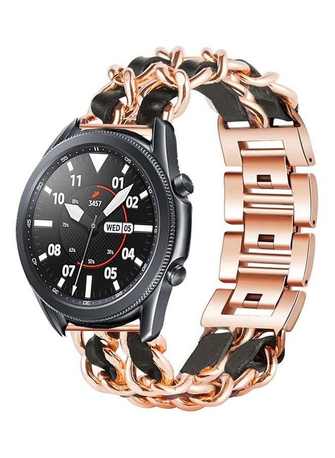 O Ozone Replacement Band Wrist Strap Rose Gold with Black - Image 4