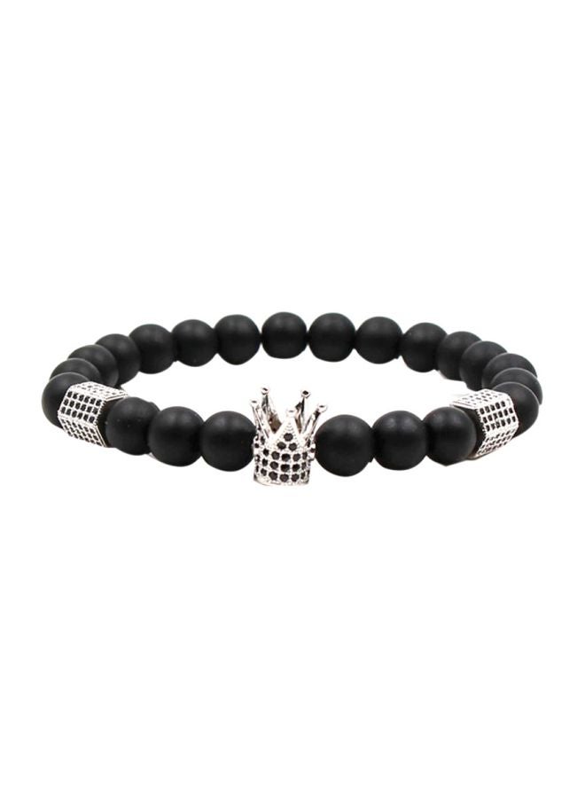Sharpdo Crown Design Bead Bracelet