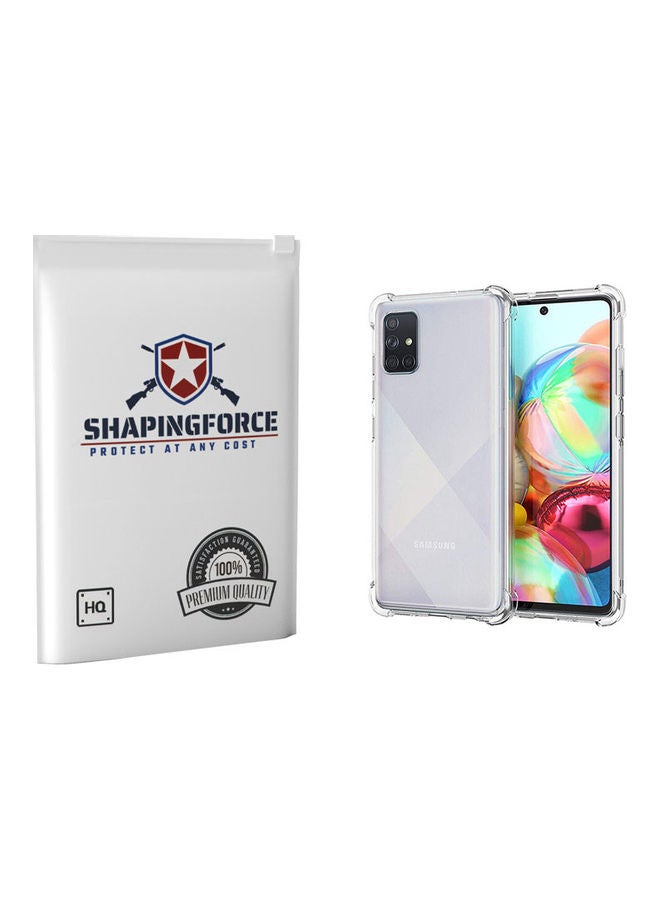 SHAPINGFORCE Bumper Back Case Cover For Samsung Galaxy A71 Clear - Image 3