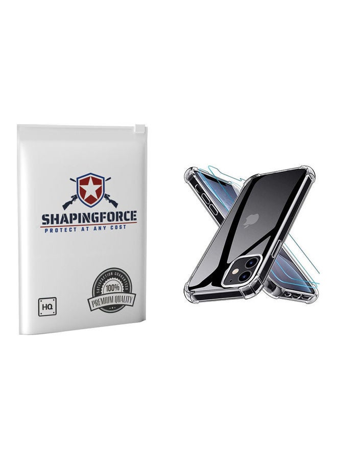 SHAPINGFORCE Protective Case Cover For iPhone 12 Pro Max, 2-Piece Screen Protector Clear - Image 1