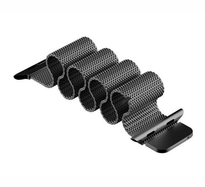 Generic - Pulsera Stainless Steel Milanese Loop Strap For Apple Watch 3/4 Series Black - Image 1