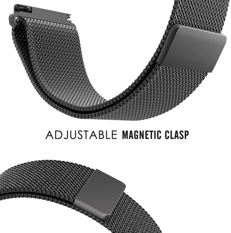 Generic - Magnetic Milanese Loop Stainless Steel Replacement Band For Samsung Gear S3 black - Image 1