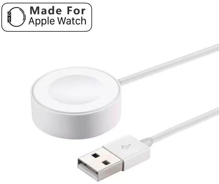 Magnetic Wireless Charging USB Cable For Smart Watch White - Image 2