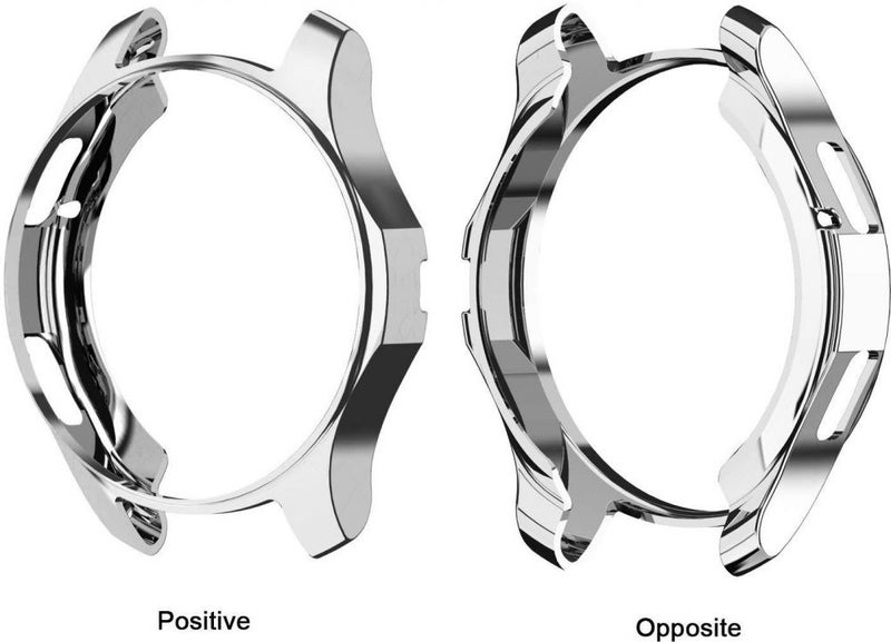 Coverking Slim Fabric Smartwatch Case Cover For Samsung Gear S3 Classic/Gear S3 Frontier/Gear S3 Frontier Lte Silver - Image 2