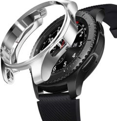 Coverking Slim Fabric Smartwatch Case Cover For Samsung Gear S3 Classic/Gear S3 Frontier/Gear S3 Frontier Lte Silver  - Image 3