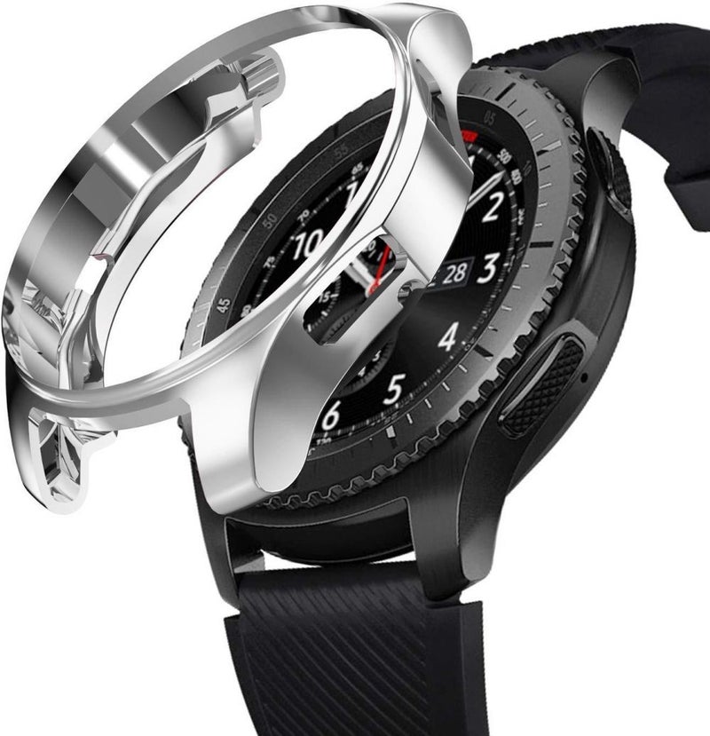 Coverking Slim Fabric Smartwatch Case Cover For Samsung Gear S3 Classic/Gear S3 Frontier/Gear S3 Frontier Lte Silver - Image 3