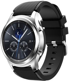 Sport Series Silicone Smartwatch Strap Band For Huawei Watch GT1/Huawei Watch GT2 46mm/Galaxy S4 46mm/Samsung Active2 44mm/Honor Magic2 46mm Black - v1610018652/N43380147A_2