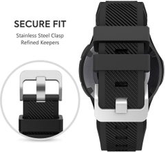 Sport Series Silicone Smartwatch Strap Band For Huawei Watch GT1/Huawei Watch GT2 46mm/Galaxy S4 46mm/Samsung Active2 44mm/Honor Magic2 46mm Black - v1610018653/N43380147A_4