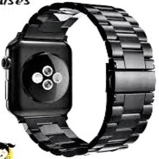 Replacement Stainless Steel Smartwatch Band For Apple Watches Dark Grey  - Image 2