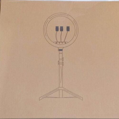 Generic - Portable Selfie Ring Light For Digital Camera And Smart Phones White - Image 1