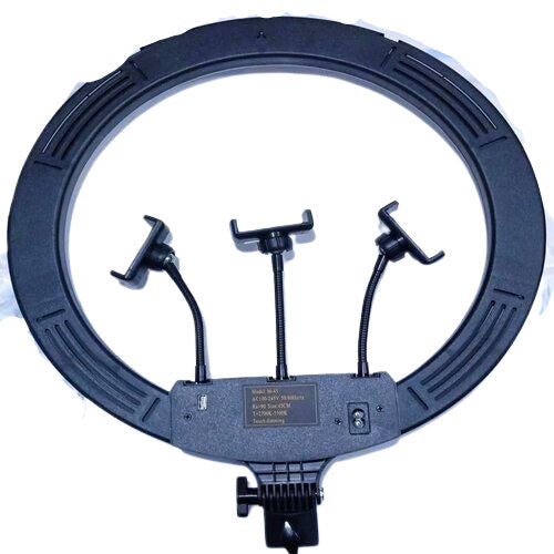 Generic - Portable Selfie Ring Light For Digital Camera And Smart Phones White - Image 1