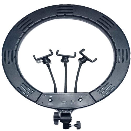 مصباح حلقي محمول للتصوير السيلفي للكاميرا الرقمية وأجهزة المحمول الذكية أبيض - Image 2