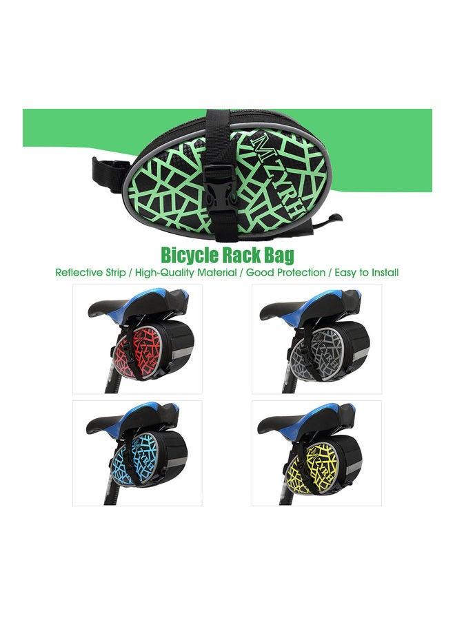 Mountain Bike Seat Tail Bag Blue - Image 4