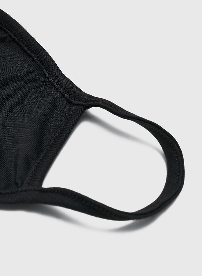 Mister Tee - Stay Safe Graphic Mask Black - Image 1