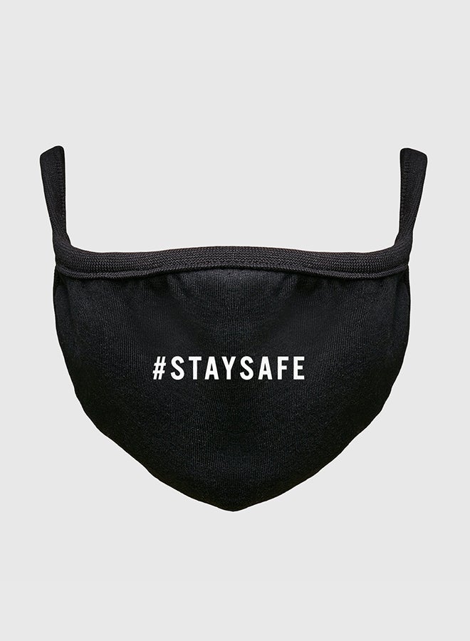 Mister Tee - Stay Safe Graphic Mask Black - Image 1