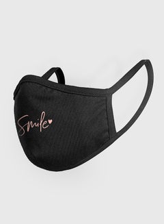 Mister Tee Smile Graphic Mask Black  - Image 1