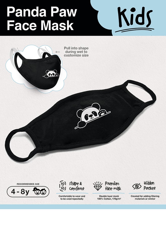 Mister Tee - Panda Graphic Mask Black - Image 1